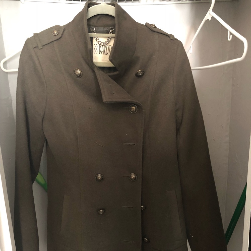 Army green Pea Coat